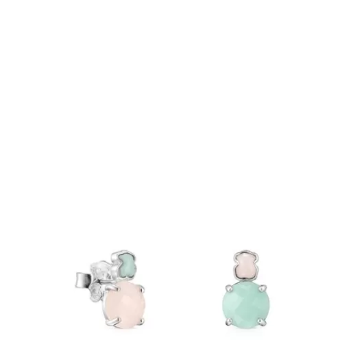 TOUS Mini Color - Kolczyki ze srebra i kamieni półszlachetnych New