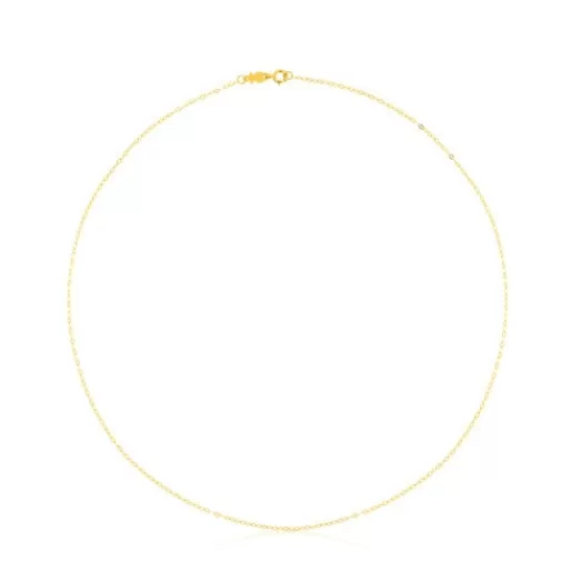TOUS Naszyjnik choker ze złota, z owalnymi pierścieniami, o długości 40 cm Chain Best