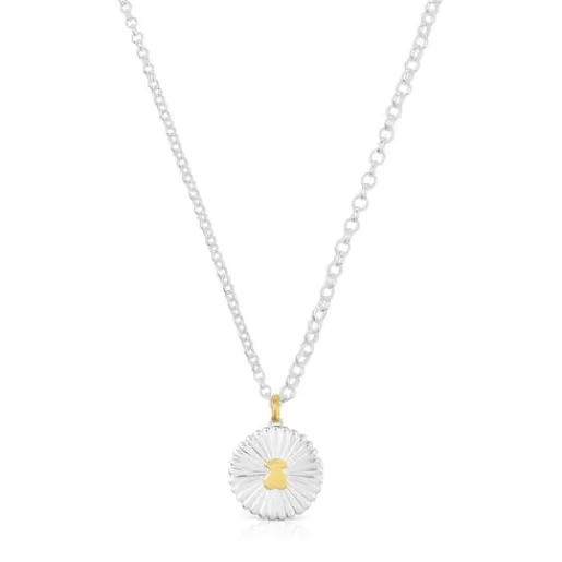TOUS Naszyjnik ze srebra i srebra vermeil z motywem misia Iris Motif SrebroVermeil/Srebro Store