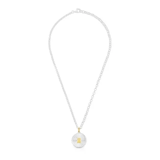 TOUS Naszyjnik ze srebra i srebra vermeil z motywem misia Iris Motif SrebroVermeil/Srebro Store