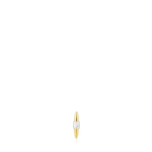 TOUS Piercing Lure ze stali IP w kolorze złotym i stalowym Store