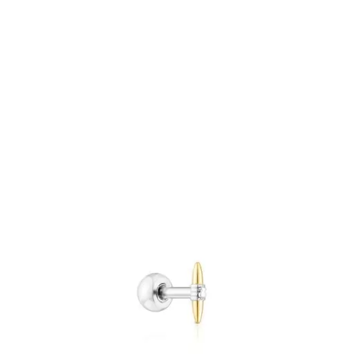 TOUS Piercing Lure ze stali IP w kolorze złotym i stalowym Store