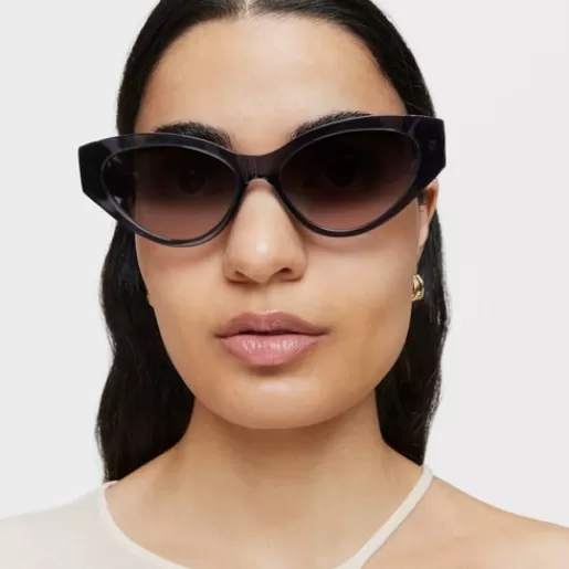 TOUS Szare okulary przeciwsłoneczne Cat Eye Clearance