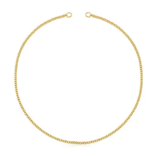 TOUS Hold - Łańcuszek z żółtego srebra Vermeil o długości 42 cm SrebroVermeil Sale