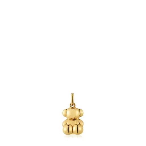 TOUS Złoty wisiorek Bold Bear w kształcie misia Fashion